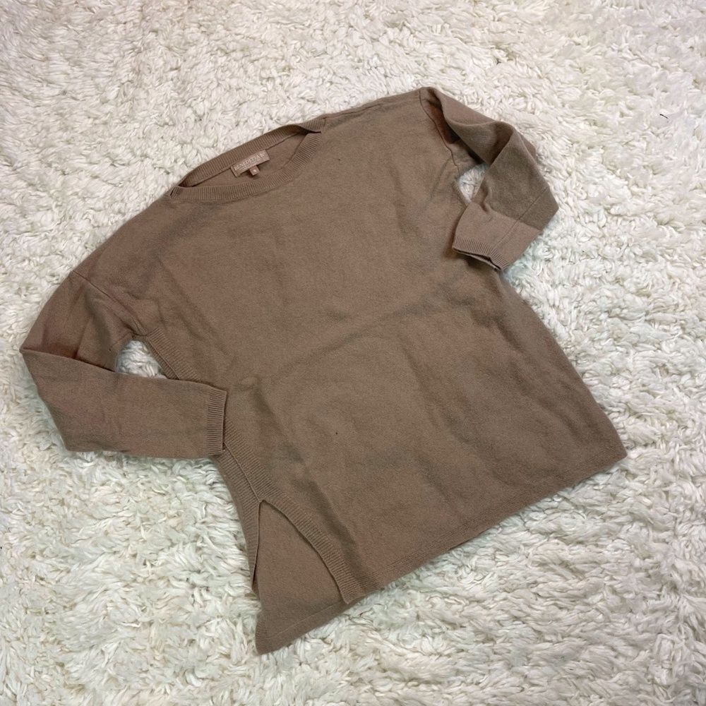 Benedetta B Side Slit Knit Cashmere Blend Sweater